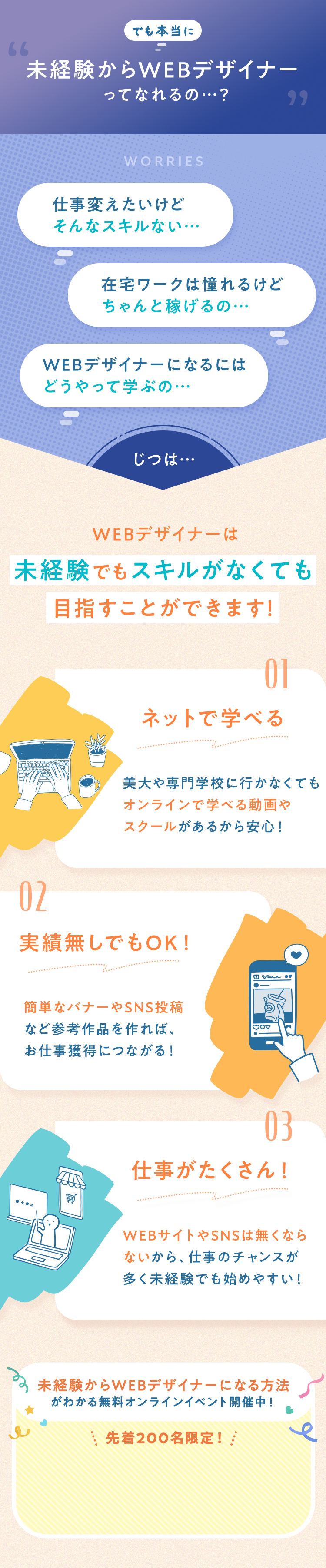 専門スキルは必要ない